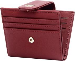 img 4 attached to 👛 Badiya Small Women's Wallet - Bifold Multi Card Case & Slim Credit Card Holder with Zippered Coin Purse