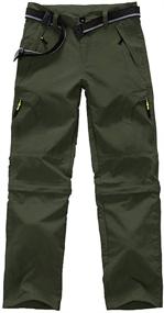 img 3 attached to 👖 Youth Outdoor Convertible Trousers Green XL Boys' Clothing Pants