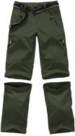 👖 youth outdoor convertible trousers green xl boys' clothing pants logo