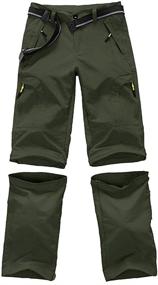 img 4 attached to 👖 Youth Outdoor Convertible Trousers Green XL Boys' Clothing Pants