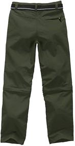 img 2 attached to 👖 Youth Outdoor Convertible Trousers Green XL Boys' Clothing Pants
