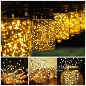 img 3 attached to KOUQIYA Battery-operated String Lights - 33ft 100 LED Christmas Lights (2 Packs) Waterproof Mini Lights with 8 Modes & Timer Function for Christmas, Parties, Weddings - Warm White
