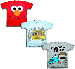 img 1 attached to 👦 Sesame Street Boys' Toddler Boys' 3 Pack T-Shirt Bundle: Fun and Versatile Designs for Your Little Ones