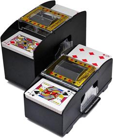 img 3 attached to 🃏 Electronic Card Shuffler Machine - Battery Operated, Automatic Poker Shuffler for Family & Friends, Casino Game Nights, Poker & Card Games