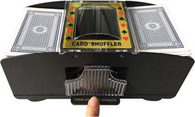 img 1 attached to 🃏 Electronic Card Shuffler Machine - Battery Operated, Automatic Poker Shuffler for Family & Friends, Casino Game Nights, Poker & Card Games