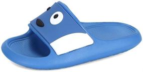 img 4 attached to Sandals Cartoon Non Slip Slippers 11 5 12 Boys' Shoes in Sandals