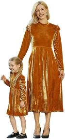 img 4 attached to Mumetaz Dresses: Stylish and Comfortable Stretchy Girls' Matching Clothing