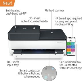 img 3 attached to HP ENVY Pro 6475 Wireless All-in-One Printer: 2-Year Ink Subscription, Mobile Printing & Copying (8QQ86A)