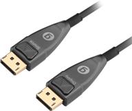 gofanco 20m displayport fiber optic cable - 4k @60hz yuv 4:4:4, displayport 1.2, hbr3, hdcp 2.2/1.4, 21.6gbps, 3d, edid, laptop, pc, tv (dpaoc-20m) логотип