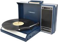 crosley cr6016a-bl spinnerette переносной usb проигрыватель - легкое копирование и редактирование аудио в синем цвете логотип