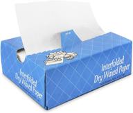 📦 high-quality 500 pack interfolded food and deli dry wrap wax paper sheets with dispenser box - bakery pick up tissues 6 x 10.75 inch logo