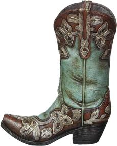 img 3 attached to 👢 Turquoise Cowgirl Boot Vase - Enhancing your Western Décor