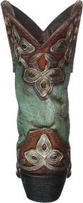 img 2 attached to 👢 Turquoise Cowgirl Boot Vase - Enhancing your Western Décor