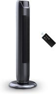 pelonis fz10-19jr quiet oscillating tower fan - sleek 36-inch glossy black design for optimal cooling логотип