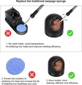 img 2 attached to Industrial Power & Hand Tools: Non-Slip Soldering Iron Tip Cleaner for Effective Cleaning