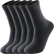 5 pairs socks hiking thermal winter logo