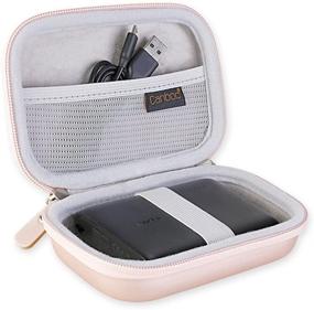 img 2 attached to 🔋 Canboc Shockproof Hard Carrying Case for Anker PowerCore 13000 Portable Charger - Compact 13000mAh 2-Port Ultra Portable Phone Charger Power Bank External Battery Protective Travel Case, Rose Gold