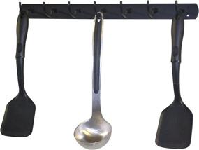 img 1 attached to 🔨 J&amp;J Wire Strap Iron Utensil Rack: Organize Your Kitchen with Style