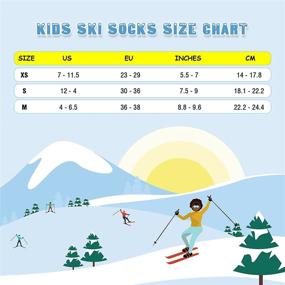 img 1 attached to Cozy and Durable Kids Ski Socks for 🧦 Winter Skiing and Snowboarding – 2 or 3 Pairs Available