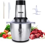 🔪 qinkada 500w electric meat grinder with 3.5l capacity - powerful stainless steel food processor for chopping meat and more! logo