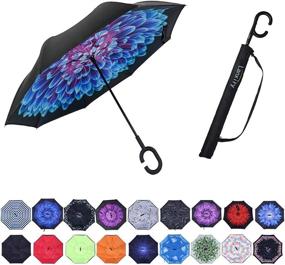 img 4 attached to ☔️ Inverted Windproof Waterproof Umbrellas with Umbrella