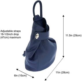 img 2 attached to Fioretta Italian Genuine Backpack Shoulder Women's Handbags & Wallets for Top-Handle Bags