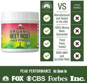 img 1 attached to Premium Organic Beetroot Powder - Superior Superfood Beet Juice Powder. 100% Pure Organic Supplement Enhancing Nitric Oxide Production. Keto, Paleo, Vegan-friendly Reds Superfood with Abundant Polyphenols