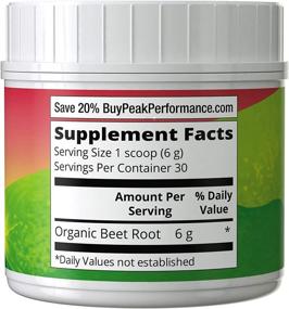 img 3 attached to Premium Organic Beetroot Powder - Superior Superfood Beet Juice Powder. 100% Pure Organic Supplement Enhancing Nitric Oxide Production. Keto, Paleo, Vegan-friendly Reds Superfood with Abundant Polyphenols