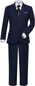 img 4 attached to 🎩 Stylish Toddler Wedding Boys' Clothing: Bearer Outfit Pieces for Suits & Sport Coats