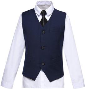 img 1 attached to 🎩 Stylish Toddler Wedding Boys' Clothing: Bearer Outfit Pieces for Suits & Sport Coats