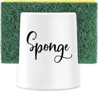 🏡 enhance your kitchen sink with home acre designs ceramic sponge holder - rustic farmhouse decor in white логотип