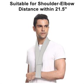 img 1 attached to 🌟 SupreGear Arm Sling: Lightweight Adjustable Neck Support Collar for Medical Shoulder Support