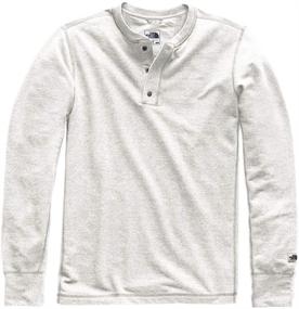 img 1 attached to Одежда для мужчин North Face Henley Aviator Heather для рубашек.