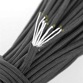 img 2 attached to 🪢 Hileyu Parachute Cord 4mm 100 Feet: High-Strength Type III Paracord Kit for Crafting, Survival, and Outdoor Activities