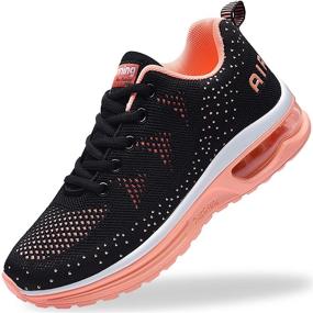 img 4 attached to Autper Lightweight Women's Air Athletic Tennis Running Sneakers for Gym Jogging and Sports - Breathable Fashion Walking Shoes (US 5.5-10)