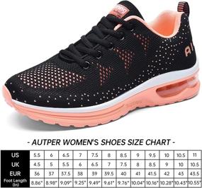 img 1 attached to Autper Lightweight Women's Air Athletic Tennis Running Sneakers for Gym Jogging and Sports - Breathable Fashion Walking Shoes (US 5.5-10)