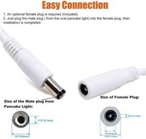 img 2 attached to Facon LED 12V Bright Pancake Light With Pop Up Male Plug And Holding Bracket