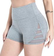 🩳 dielusa women's high waist yoga shorts: ultimate tummy control for workouts & running логотип