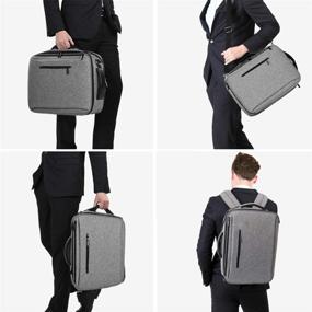 img 3 attached to Convertible Multifunctional Backpack Briefcase Messenger with Removable Features