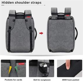 img 1 attached to Convertible Multifunctional Backpack Briefcase Messenger with Removable Features