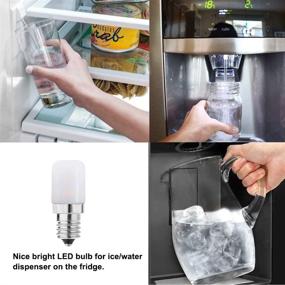 img 3 attached to 🌟 Upgraded Makergroup Refrigerator Dispenser Lights: Brilliant Candelabra Illumination for Your Fridge