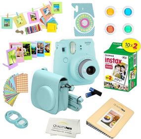 img 2 attached to Fujifilm Instax Mini 9 Instant Camera ICE BLUE | Film and Accessories Polaroid Camera Kit