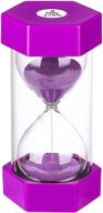 ⏳ suliao hourglass 5-minute sand timer: small purple plastic sand clock, colorful sandglass timer for kids, games, classroom, kitchen, decor - reloj de arena logo