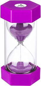 img 4 attached to ⏳ SuLiao Hourglass 5-Minute Sand Timer: Small Purple Plastic Sand Clock, Colorful Sandglass Timer for Kids, Games, Classroom, Kitchen, Decor - Reloj De Arena