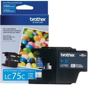 img 3 attached to 🖨️ High Yield XL Series Cyan Ink Cartridge for Brother Printer LC75C - Retail Packaging