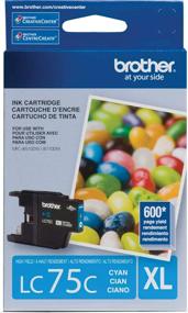 img 2 attached to 🖨️ High Yield XL Series Cyan Ink Cartridge for Brother Printer LC75C - Retail Packaging