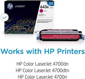 img 3 attached to 🖨️ HP 643A Q5953A Toner Cartridge in Vibrant Magenta – High-Quality Printing