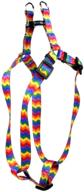 seo-friendly design: rainbow chevron 🌈 step-in dog harness by yellow dog logo