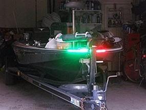 img 1 attached to 🚤 Enhance Your Watercraft with Green Blob Outdoors Marine Navigation LED Strips Kit: Perfect for Pontoon, Bass, Ski Wave Runner, Jon Boats, and Kayaks