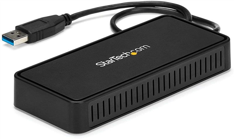 startech com usba2dpgb usb dual displayport 로고